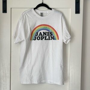 Janis Joplin White Tee